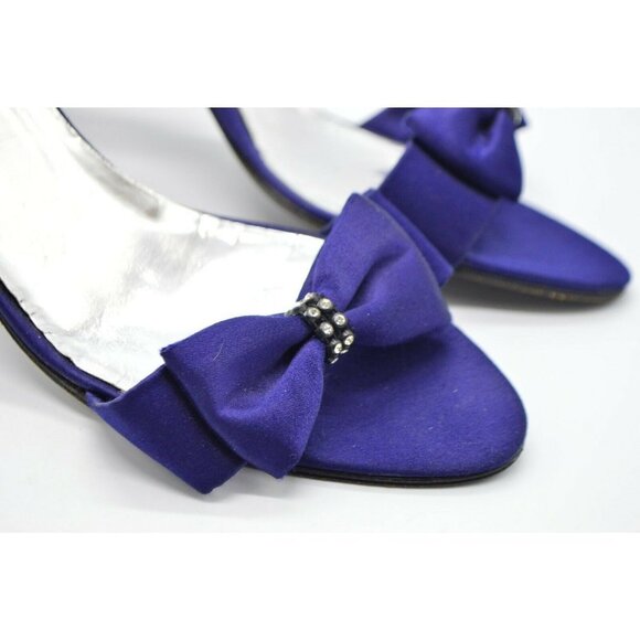 Eric Rutberg for Walter Chase Navy Blue Satin Rhin - Picture 2 of 10